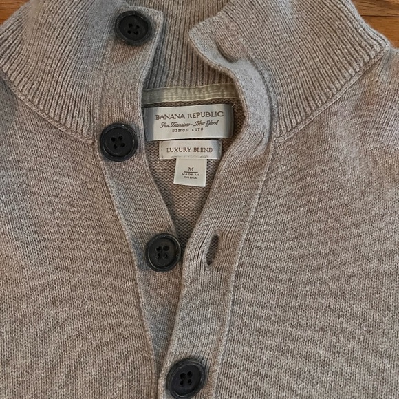 Banana Republic Gray Men's Sweater - Picture 3 of 3